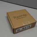 Ravinte 40 Pack Matte Black Kitchen Cabinet Knobs 1-1/4 Inch Round Drawer Pulls Flat Black Stainless Steel Drawer Handles Door Hardware for Dresser Cabinets