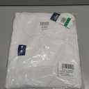 IZOD Young Men's Long Sleeve Pique Polo, White, Large(38/ 39)