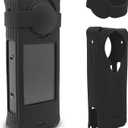 Protective Silicone Case for Insta360 X5, Insta 360 X5 Camera Lens Protector Cover Accessories (Black)