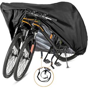Bike Cover for Bikes Outdoor Waterproof Bicycle Covers 420D Heavy Duty Ripstop Material Offers Constant Protection for All Types of Bicycles All Through The 4 Seasons, Size: XL for 1 or 2 Bikes