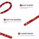 INSAUTO Bling Car Accessories for Women, Bling Car Vent Outlet Trim,10pcs Diamond Car Air Conditioner Decoration Strips(Red)