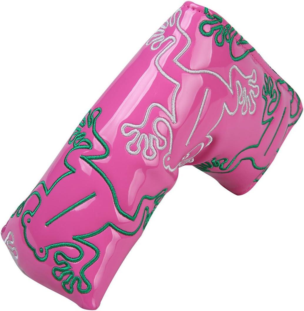 Golf Blade Putter Head Cover, Frog Design | Synthetic Leather, Magnetic Closure, Multiple Colors Optional, Fit blade putters of Most brands