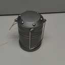 Lichamp LED Camping Lantern, 4 Pack Battery Powered Flashlight for Power Outages, Portable Collapsible Hanging Light Essential for Home, Outdoor, Emergency Lamp Survival Kit Gear for Hurricane, Gray