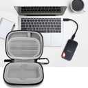 Hard Case for SanDisk Extreme Portable SSD 500GB 1TB 2TB 4TB 8TB External Solid State Drive Case -Custom-Insert Shockproof Protective Storage Travel Bag for SSD Sd Card Holder (Gray)