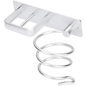 Aluminum Wall Mount Hair Care Hot Styling Tool Storage Organizer Shower Caddy Hair Dryer Flat Irons Curling Wands Hair Straighteners Holder Racks for College Dorm Bathroom Toilet