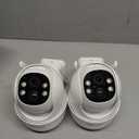 2K Cameras for Home Security-2.4G WiFi Outdoor Camera Wireless Solar/Battery Powered with solar panel, 360 Viewing, AI Human Detection, Color Night Vision, with SD Storage, Works with Alexa(2 Pack)