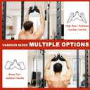 Fitvids LAT Pulldown Attachments, 5 Pieces Cable Machine Rowing Bar Set, Back Bicep Curl Tricep Lat Pull Down Strength Training Handles, Home Gym Fitness Cable Attachments with Non-Slip Rubber Coating