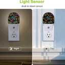 Gampad Gamer Player Night Light, Dusk to Dawn Sensor Night Lights for Bedroom Bathroom Kitchen Hallway Stairs Hallway, Plug into Wall Nightlights