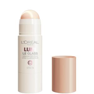 L'Oreal Paris True Match Lumi Le Glass Highlighter Stick, Reflective, Translucent, Glassy Highlighter for Face and Body, 610 Glassy Pearl Eclat, 0.17 Oz