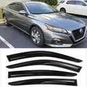 Outside Window Visors Rain Guards for Nissan Altima 2019-2024 Window Wind Deflectors Vent Visor Sun Shades 4pc Dark Smoke