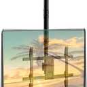 Ceiling TV Mount  Adjustable Hanging Ceiling TV Bracket Fits Most 43-86 inch LCD LED OLED 4K TVs,Pole Ceiling Mount Supports up to 132lbs, Max VESA 600x400mm,Black