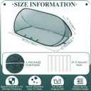 4 Sets 39" x 15" x 15" Pop up Garden Mesh Plant Cover Garden Rows Plants Cover with 24 Pcs Ground Nails Foldable Outdoor Protector Tent for Vegetables Fruits Seedlings Flowers from Animals, Dark Green 