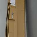 Zenna Home Rustproof Curved Shower Curtain Rod, No Drill Tension or Permanent Mount Adjustable Curved Shower Rod for Bathroom, Easy Install, Rounded for Extra Room, 50 to 72 Inches, Gold