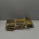 N9R 300PCS Gold Plastic Silverware, Heavy Duty Gold Plastic Cutlery Set Disposable Flatware Dinnerware, 100 Forks, 100 Spoons, 100 Knives, Perfect for Party, Wedding and Daily Use