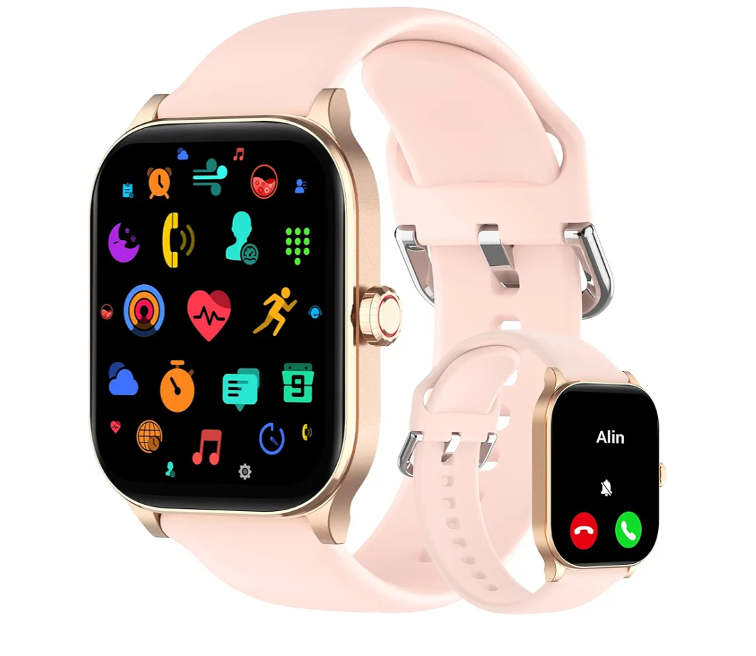 Othalne Smart Watch (Answer/Make Call), 1.85" Smartwatch for Android Phones and iPhone with Heart Rate,Sleep Monitor,Pedometer, 100+Sports Fitness Watch, IP68 Waterproof Fitness Tracker for Men Women