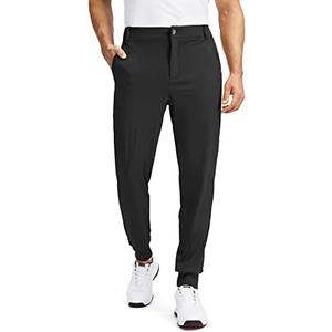 Soothfeel Men's Golf Joggers Pants with 5 Pockets Slim Fit Stretch Sweatpants Running Travel Dress Work Pants for Men, Size S