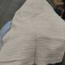 Waffle Textured Comforter Set All Season Down-Alternative Ultra Soft Bedding - Becky Cameron, Dune, Full/Queen