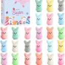 2 x Easter Basket Stuffers - 24Pack Easter Bunny Toys with Realistic Bunny Design for Easter Egg Fillers, Party Decorations & Kids Gifts
