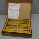 Putros Heavy Duty Backdrop Stand 8ft x 8ft Gold Pipe and Drape Kit Adjustable Metal Backdrop Sand for Wedding Photobooth Exhibition Decoration