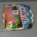 BLUE PANDA Happy Birthday Rainbow Car Decorations for Parade, Balloons, Banner, and Signs - Happy Birthday Banner - Pandas - Rainbow Balloon - Valentines Confetti - Space Party Decorations