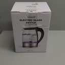 AZEUS Fast Boil Electric Water Kettle, 1.8L Large Capacity with Auto Shut-Off and Boil-Dry Protection, BPA-Free Borosilicate Glass &Stainless Steel (1.9 Quarts)