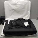 Pamo Babe Travel Crib for Baby - Mini Lightweight Baby Playard with Zip Door, Easy to Carry (Black)