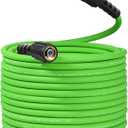 YAMATIC Durable Pressure Washer Hose, 3400 PSI 1/4'' Power Washer Hose Replacement for Gas&Electric Washer, Wear Resistant Extension Leak-Free M22 Fittings, Green (50FT)