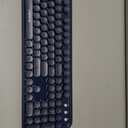 FOPETT Wireless Keyboard and Mouse Combo, 104 Keys Full-Sized 2.4 GHz Round Keycap Colorful Keyboards, USB Receiver Plug and Play, for Windows, Mac, PC, Laptop, Desktop (DarkBlue)