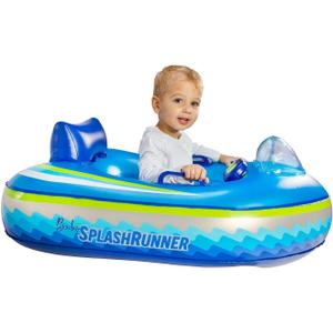 PoolCandy Motorized Baby Pool Float with Remote | Safe Toddler Inflatable Boat | Ages 14 | Propeller Guard Small
