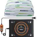 Hohean Sourdough Starter Warmer with Heat Shield, Dough Proofer Warming Mat for Fermenting with Temperature 59°F-140°F Thermostat Control, 12" x 16" Proofing Mat with for Making Bread, Yogurt, Beer