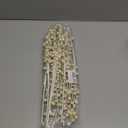 10 Pack Holly Berry Stem Picks, 14.4" Decorative Wire Berries Twig Stem Artificial Sprays for Christmas Tree Branches Fillers Decoration, Holiday Dcor, Wreath Garland, Home DIY Crafts (10, White)