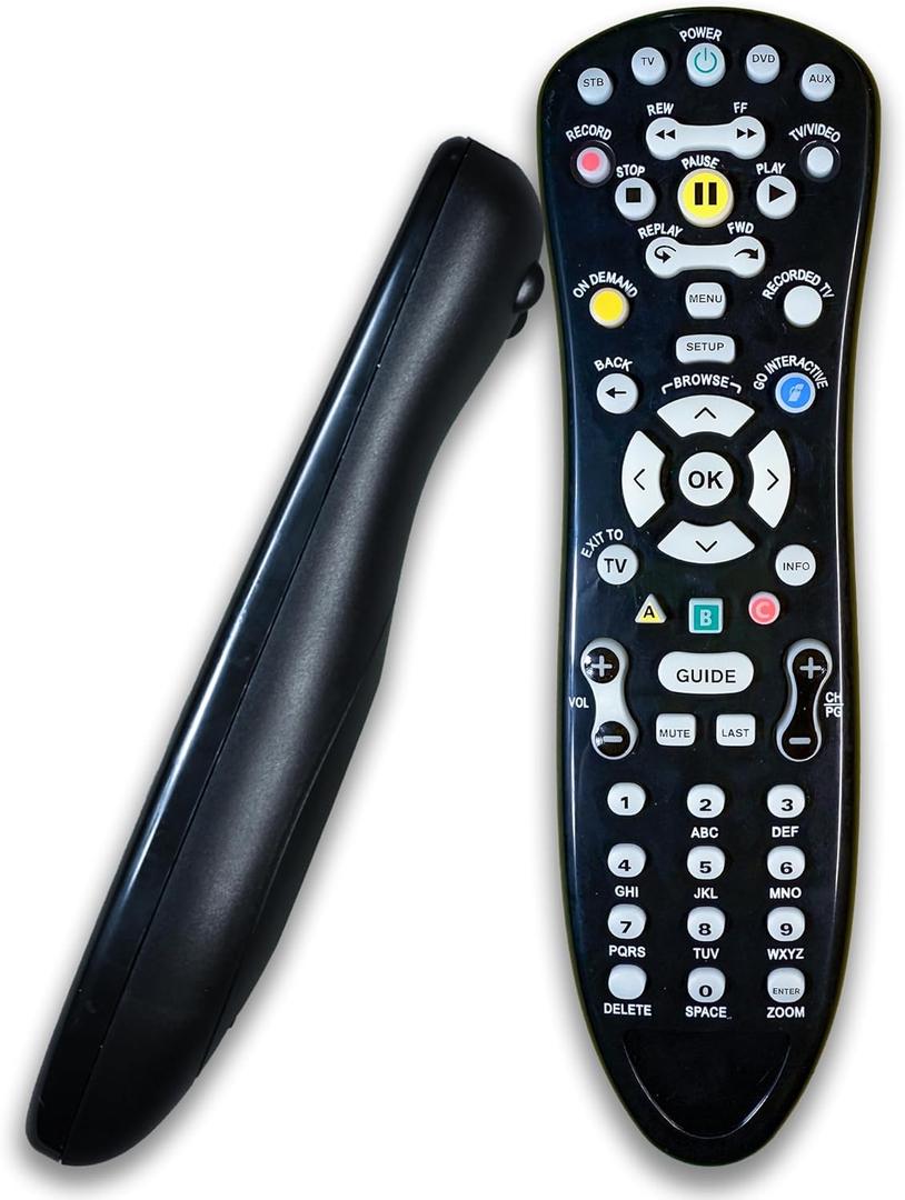 Universal TV S10 Remote Control Replacement for U-Verse Receiver, Easy Setup S10 Remote, Compatible with Most TV and Receiver Systems