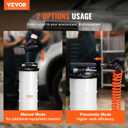 VEVOR 6.5L Pneumatic/Manual Oil Extractor Pump, Fluid Extractor Pump