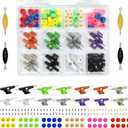 156PCS Fingerboard Repair Kit -Includes Case & Tools-Mini Finger Skateboard Parts Include 14 Multicolors Trucks & 48 Multicolour Bearingless Wheels & 60 Screws & 30 Nuts & 4 Screwdriver