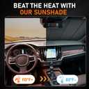 2024-2026 Crosstrek Windshield Sun Shade for Subaru Crosstrek 2024 2025 2026 Automotive Car Front Window Sunscreen Sunshade