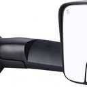 Towing Mirror Replacement Fit for 02-08 DodgeRam 1500 for 03-09 Dodge Ram 2500 3500 Pickup Truck Power Heated Tow Folding Side View Mirror Passenger Side