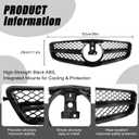 Glossy Black Front Bumper Grille For 2007-2014 Mercedes Benz W204