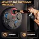 Smart Music Boxing Machine for Home & Kids, Bluetooth Wall Mounted Boxing Trainer with Gloves, Fitness Game for Office & Gym, Gifts for Teen Boys