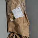 ULTCOVER Square Patio Heavy Duty Table Cover - 600D Tough Canvas Waterproof Outdoor Dining Table and Chairs General Purpose Furniture Cover Size 62 inch (Brown)