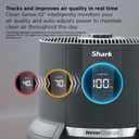 Shark Air Purifier for Home, NeverChange, for Large Room, HEPA-Exceeding Filter, Captures Pollutants, Pet Dander, Dust, Odor, Smoke, and More, Odor Neutralizer, HP152, Charcoal