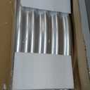 zizin 2 Pack Galvanized Raised Garden Bed Metal Oval Raised Garden Beds Outdoor Planter Box for Vegetables (8x4x1FT, Silver)