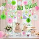 A Tini Bit Older Birthday Martini Bow Birthday Party Decorations Martini Banner Paper Lanterns Pom Poms Fan, Tiny Bit Older Party Decor for Hawaiian Summer Party Decorations