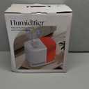 Evaporative Humidifier for Bedroom (No Mist)  Dishwasher Safe, No White Dust, Smart Remote with Sensor, Red Sleep Light, White Noise, Nursery Humidifier with 2.5L Tank, 2 Filters & Aroma Kit