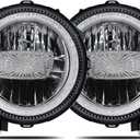 BICYACO 9 Inch LED Headlights with DRL, 120W Headlamps Replacement Compatible with Jeep Wrangler JL JLU Gladiator JT SUV, Black