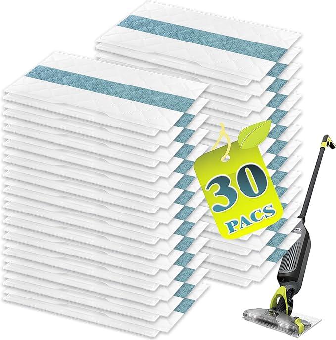 Disposable Hard Floor Pad Refills, Compatible with Shark VACMOP Pro VM252 VM251 VM250 VM200 VC205 QM250 VM190 VM200P12 VMP30 for use on All Sealed Floors