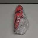 10 Pcs Large Poinsettias Christmas Tree Flower Glitter Silk Flower Picks Ornaments for Wreath Garland Wedding Decoration (Dark Red)