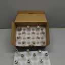 Brightown 24-Pack Edison Replacement Light Bulbs,7W E17 Screw Base ST40 Replacement Clear Glass Light Bulbs for Outdoor Patio ST40 String Lights, Warm White