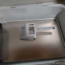 AIPERRO Stainless Steel Litter Box with Lid, High Sided Cat Litter Box