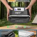 Electric Lunch Box Rechargeable, 1.3L- 15000mAh Portable Self-Heating Food Warmer with Insulated Bag, 220F, Black