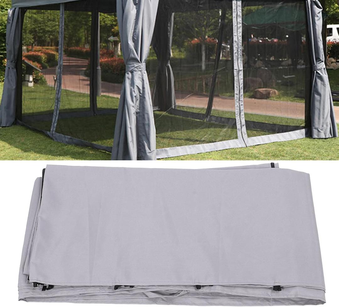 Fabater Canopy Sidewalls, UV50+ Shade Fabric Sunshade Cloth Privacy Screen, Replacement Instant Canopy Tent Sidewalls Water Proof for Patio Garden Pergola, No Frame or Top, 1 Pack (3 * 3 Meter)